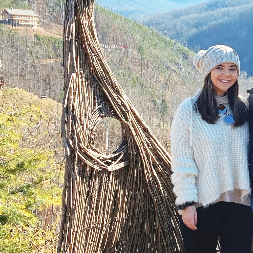 ❤️2 for 10❤️ Tan cc beanie slouchy with pom. Worn once